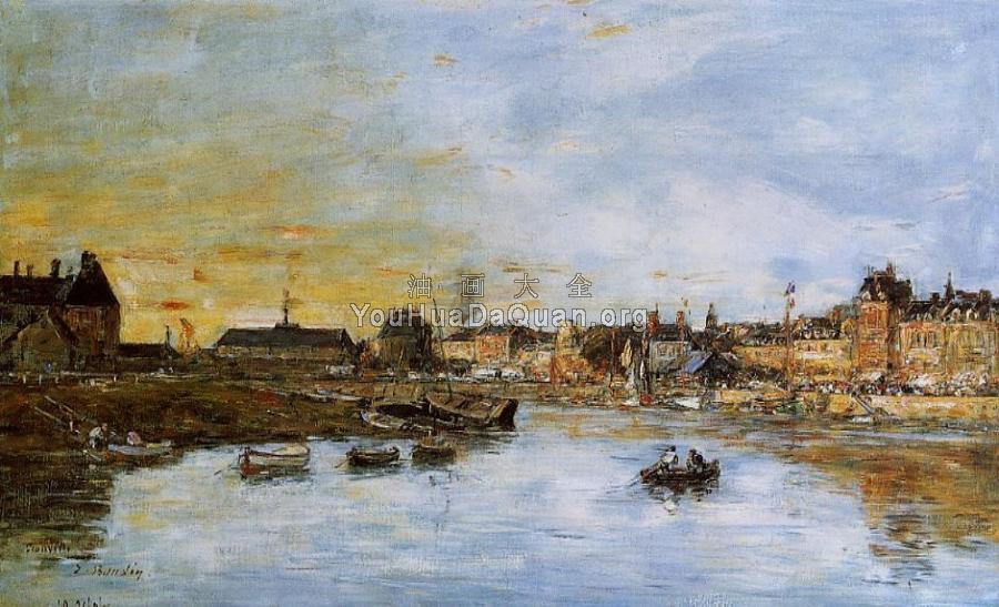 Trouville, the Port - 尤金·布丹